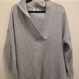 Aerie women’s waffle knit sweater hoodie